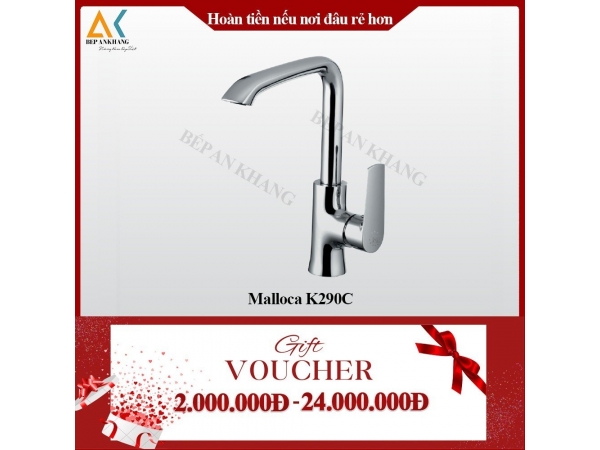 Vòi Rửa Chén 2 Nguồn Nóng Lạnh Malloca K290C - Mạ Chrome 